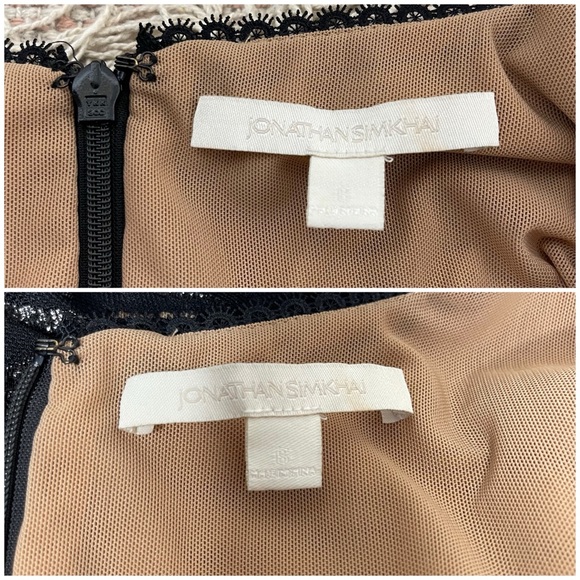 Jonathan Simkhai Black Lace Off-Shoulder Mini Dress - Picture 14 of 16